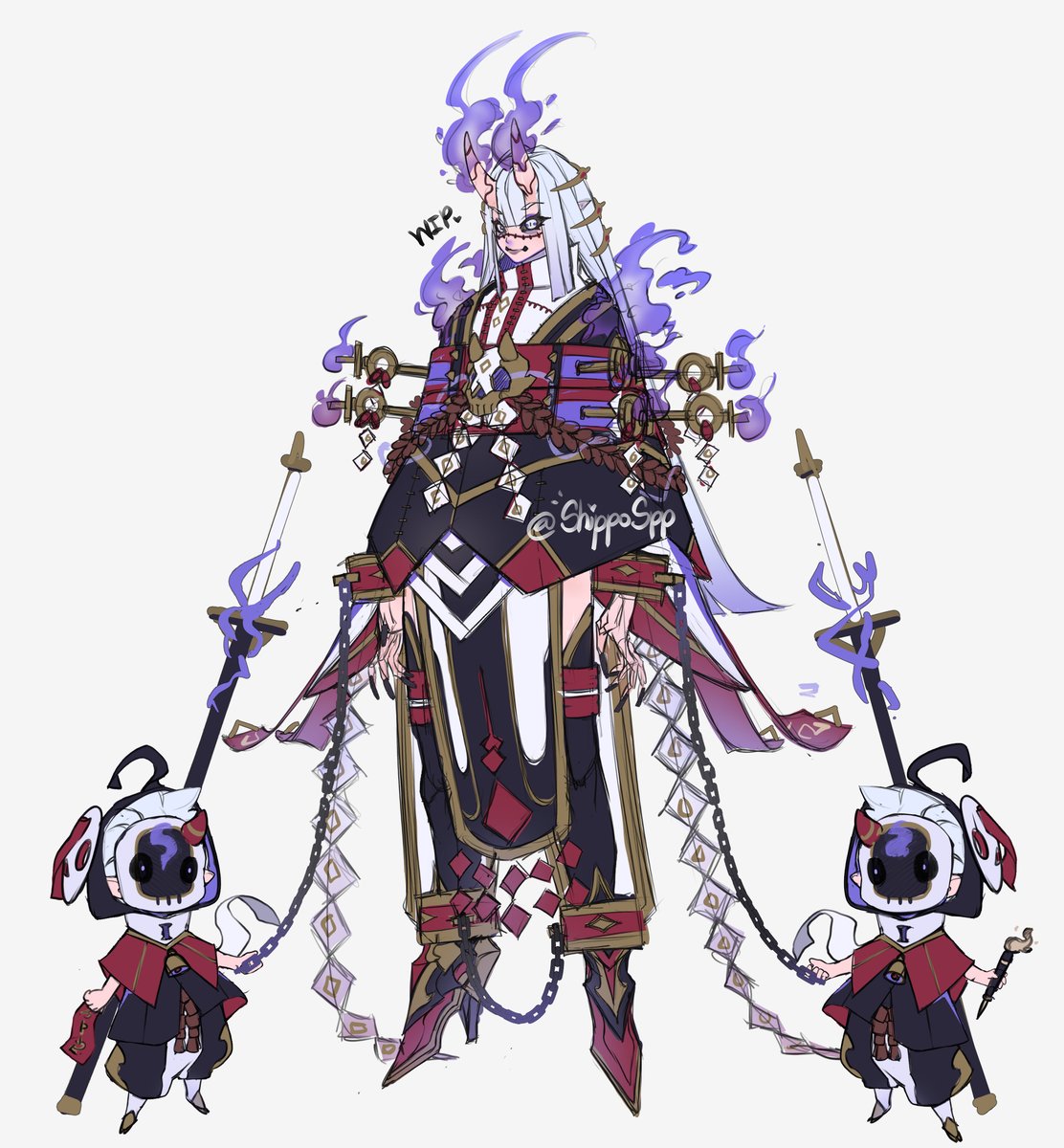 Shippospp's tweet image. Wip Adopt Shikei Oni 👹