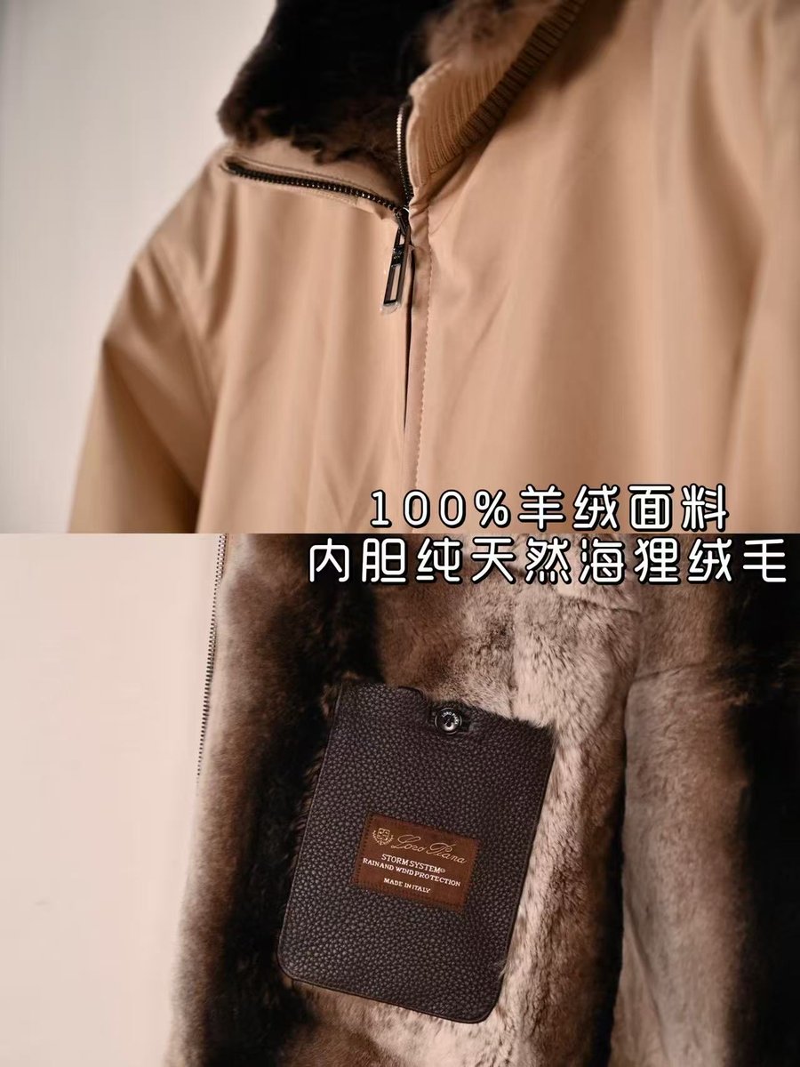 Loropiana1165's tweet image. loropiana皮草立领海狸夹克|
Loro Piana Beaver Fur Collar Jacket | WaterproofInner Lining 100% Cashmere | Shell Made from Pure Natural Beaver DownThickened Warmth, Essential for Autumn/WinterOuter Shell with Technical Waterproof Fabric
#LoroPiana #PilotJacket #Menswear