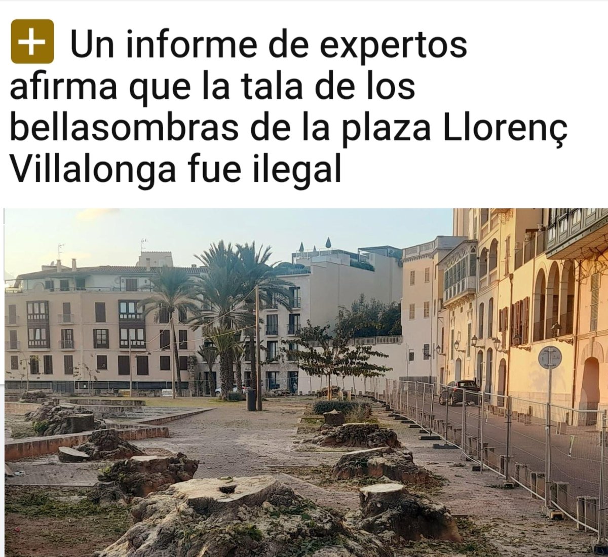 Tristor, impotència, ràbia...no sé quina paraula emprar. Que els turistes aprofitin les vistes desde l’hotel i els consumidors la cervesseta a la futura terrassa.
Quan vivim a una societat de cors de ciment, difícil remoure conciències.