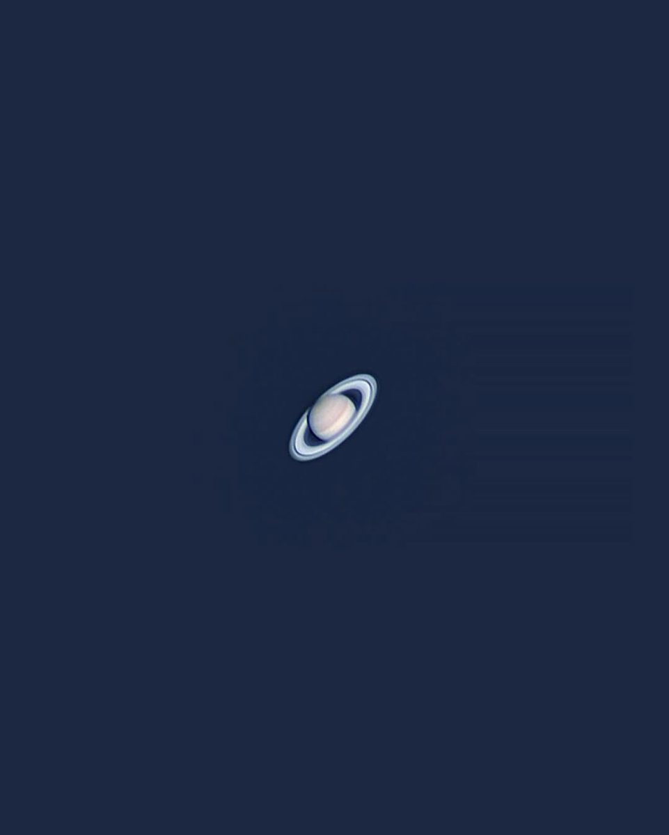 Incredible view of Saturn captured from a backyard telescope🪐🔭