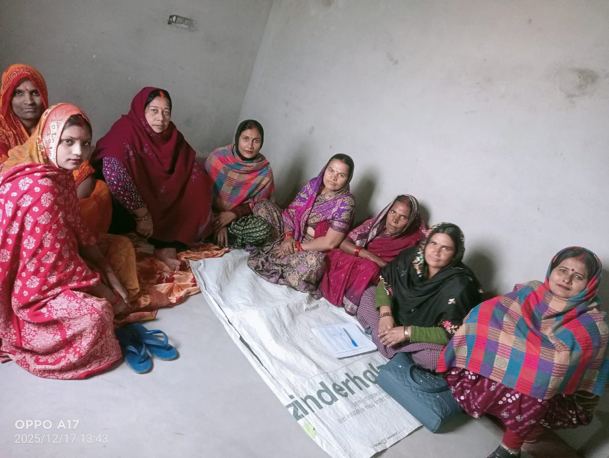 गोविंदागंज विधानसभा क्षेत्र में आज शक्ति अभियान के शक्ति साथियों के साथ साप्ताहिक बैठक का आयोजन किया गया। बैठक में संगठन की मजबूती, महिलाओं के अधिकार, स्थानीय मुद्दों और आगामी गतिविधियों को लेकर विस्तार से चर्चा हुई। 

#Bihar
#manrega
#Congress