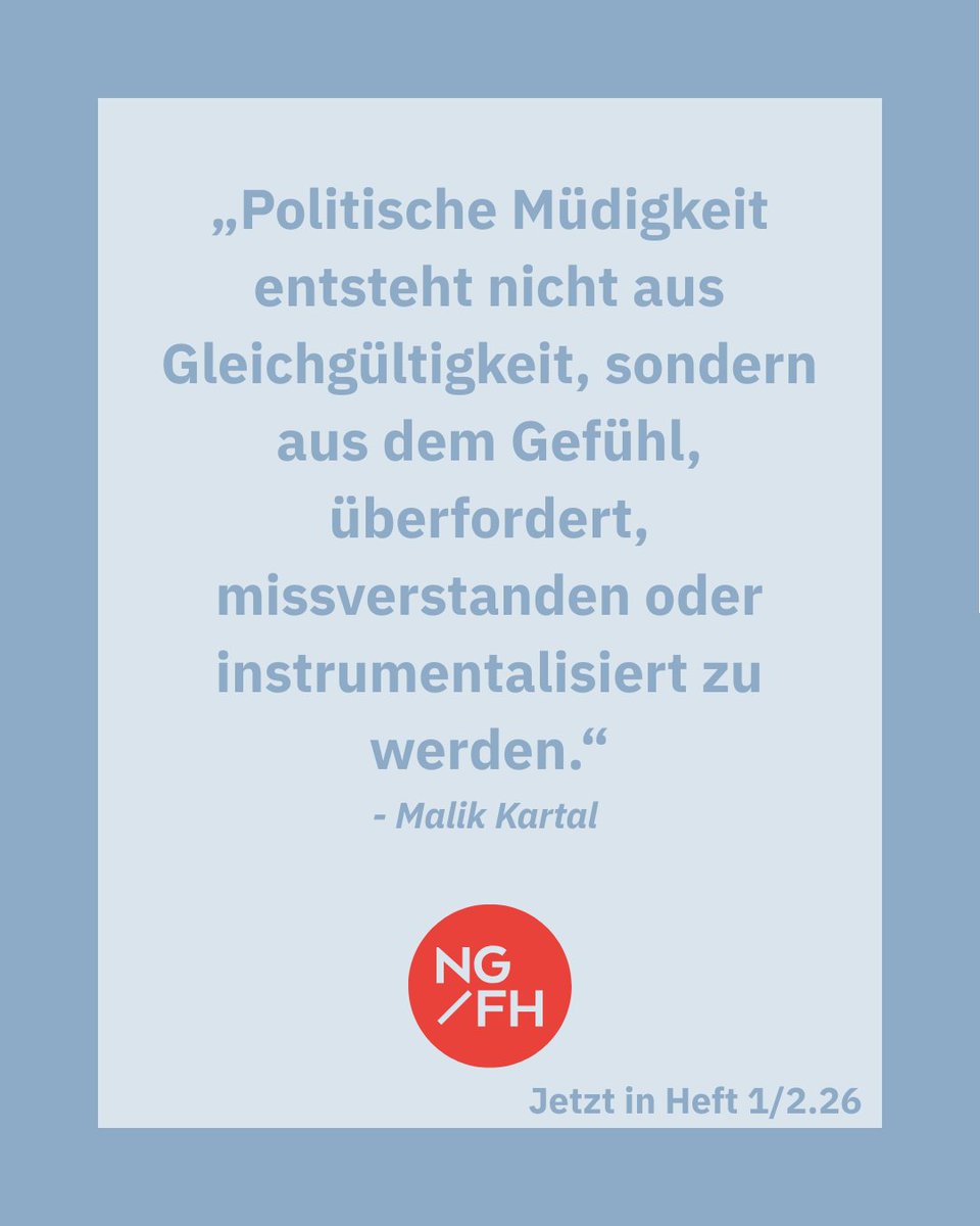 Neue Gesellschaft/Frankfurter Hefte tweet media