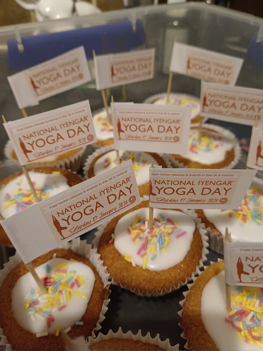 It's National Iyengar Yoga Day and we've got buns and free classes starting at 10am.