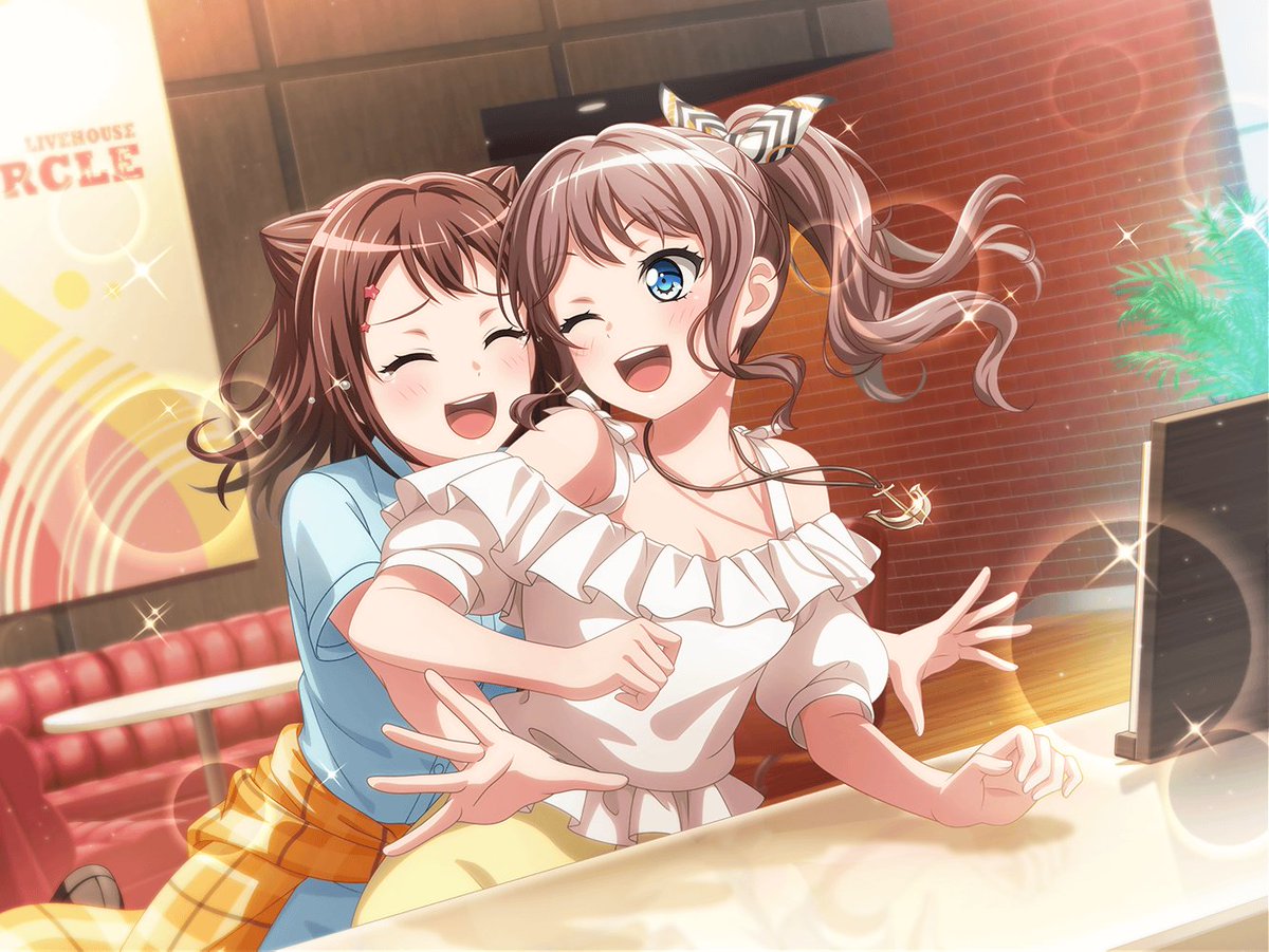 magicalgirlypop's tweet image. if kasumi isn't hugging a popipa member for 5 seconds she explodes