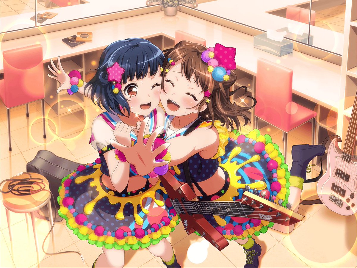 magicalgirlypop's tweet image. if kasumi isn't hugging a popipa member for 5 seconds she explodes
