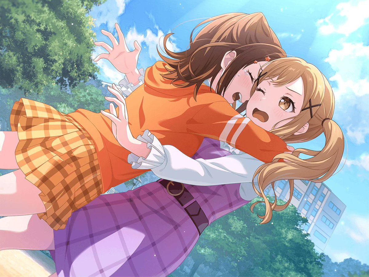 magicalgirlypop's tweet image. if kasumi isn't hugging a popipa member for 5 seconds she explodes