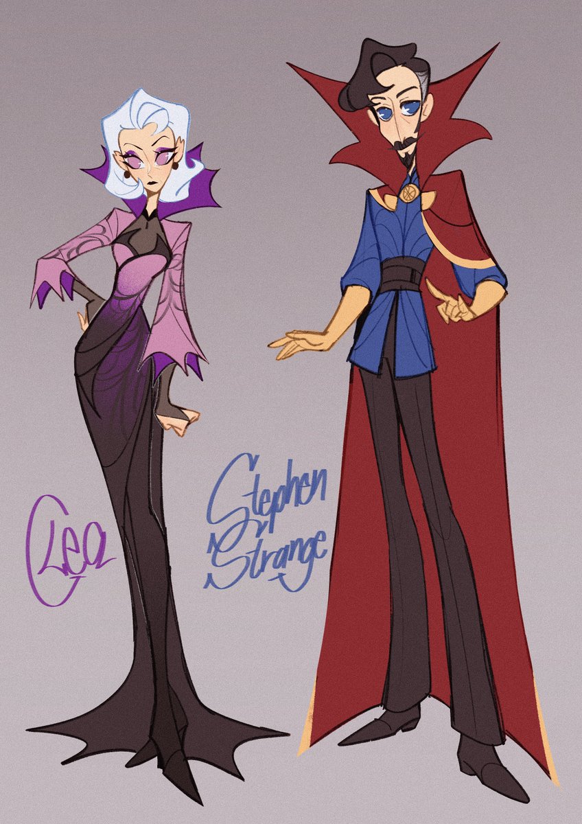 ella_marienev's tweet image. Clea and Stephen Strange of Earth B-9144! #DoctorStrange
