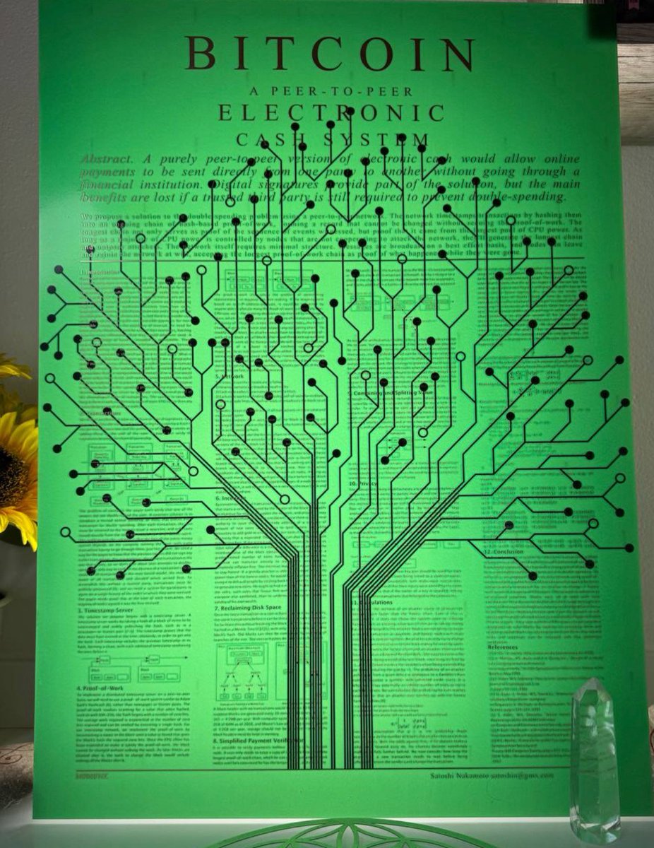 Bitcoin is a living network. With time, it grows branches and roots. The network  effect is its strength. #PCBArt