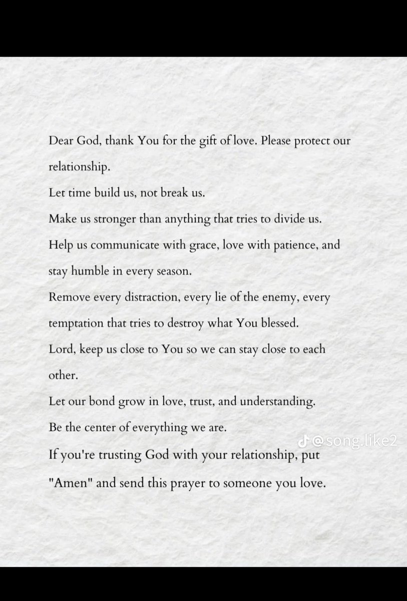 My husband shared this prayer with me. His randomness is the best that makes me 🥹🥰