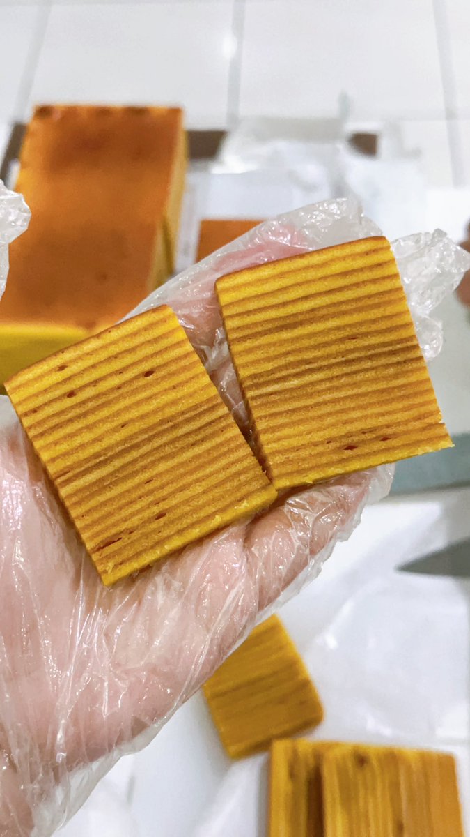 MichelleOey's tweet photo. Handcarry Jepang bisa pesen lapis legit @MiKitchenBDG juga, harga sudah termasuk fee jastip + divakum.

Lapis Legit 70% Wijsman Butter:
- 1 loyang 885.000 (dibagi 2 plastik vakum)
- 1/2 loyang 560.000
- 1/4 loyang 310.000
- 6 bites (@ 3x3x2,5cm) 145.000

https://t.co/ORqu8SCW7c https://t.co/NgloGhHnp1