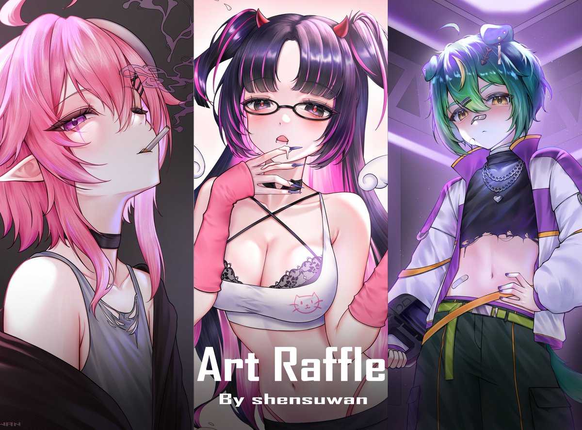 shensuwan's tweet image. ＡＲＴ ＲＡＦＦＬ E  
 1 Winner will receive full render half body + background！ 
  🩵to enter :  
 ーfollow me    
ー♡+RT(no QRTs)    
ーdrop your OC ref  (DM is okay!)
ends on January 24th
Good luck！
#artraffle