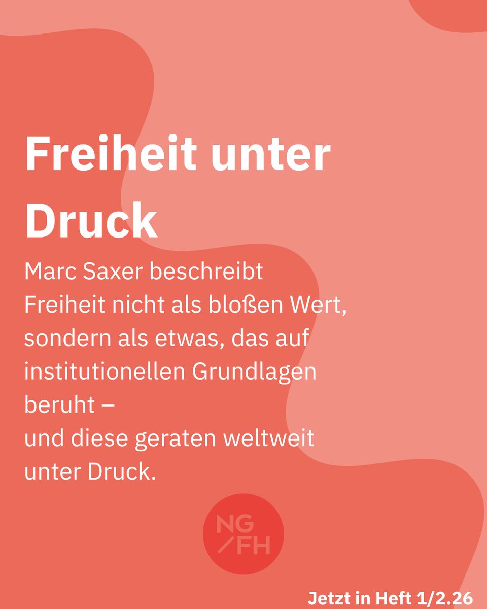 Neue Gesellschaft/Frankfurter Hefte tweet media