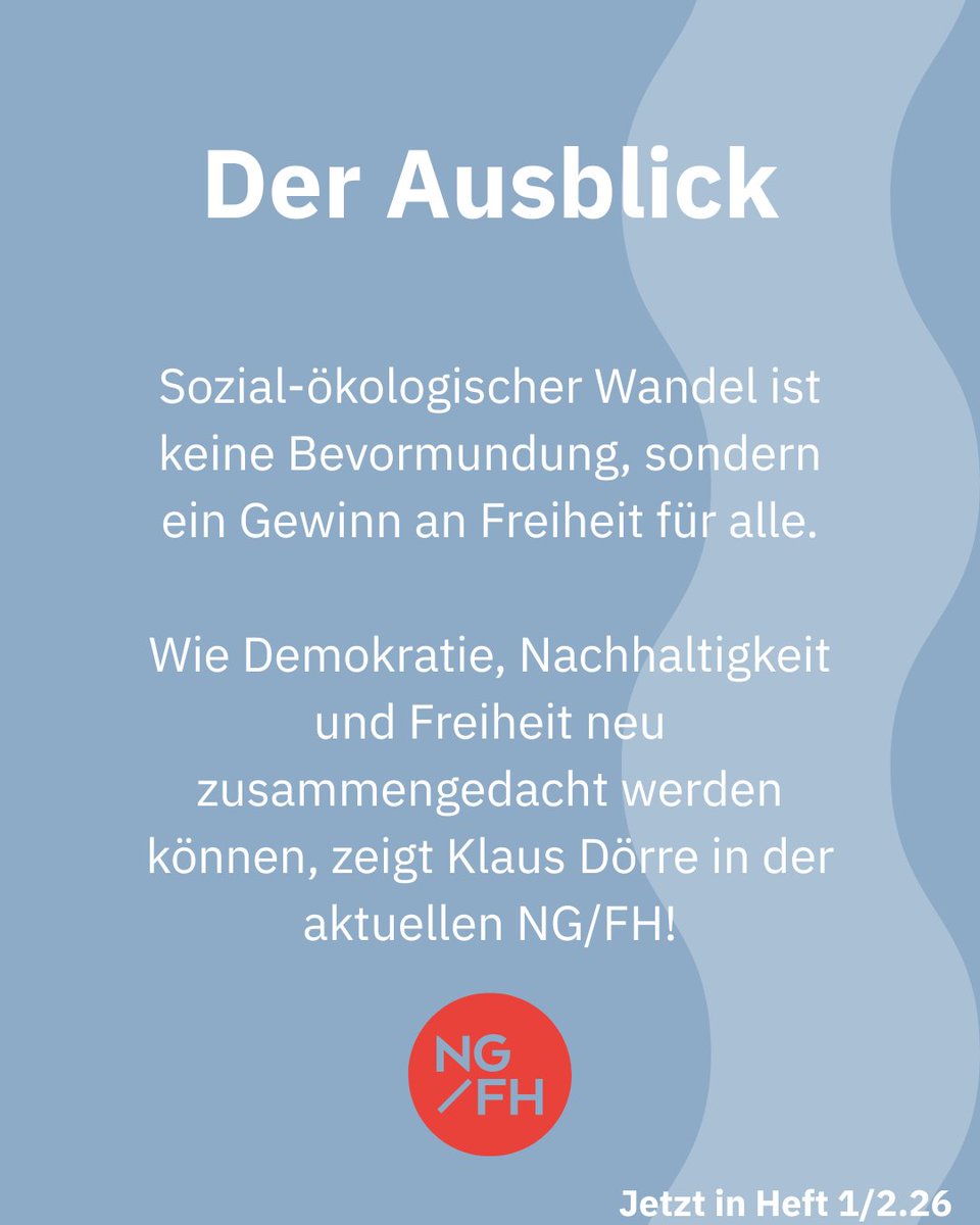 Neue Gesellschaft/Frankfurter Hefte tweet media