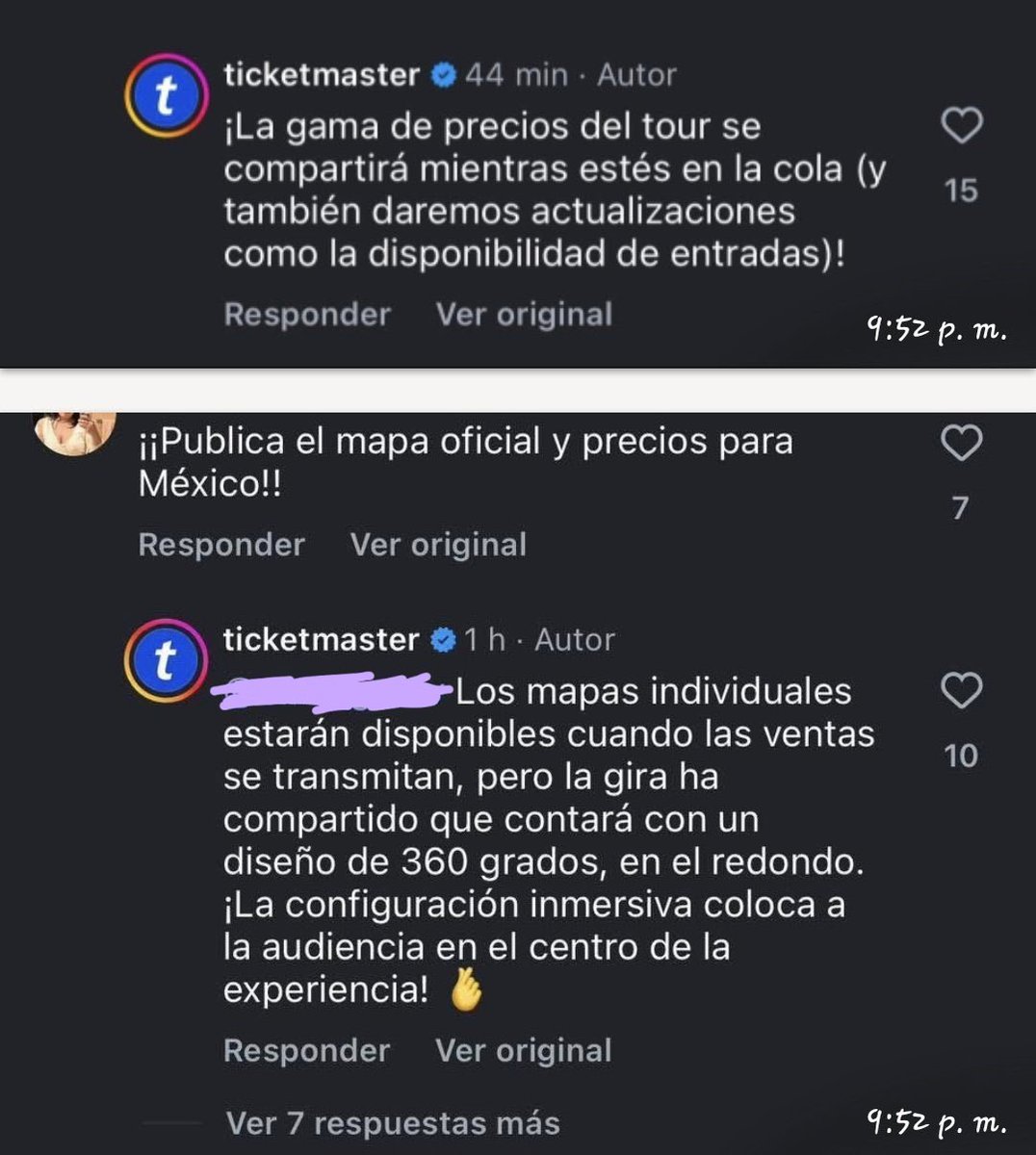 Min09_Moonchild's tweet image. 🔪Hilo
#OcesaArmyQuierePreciosyMapa
Expongo públicamente a Ocesa y Ticketmaster por violar Ley Federal de Protección al Consumidor:
• Art. 1: derecho a información clara y oportuna
• Art. 7:obligación de informar precios reales
• Art. 32: información no debe inducir a error