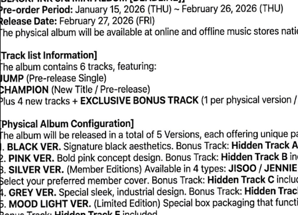 jennieloopingon's tweet image. 6 songs including JUMP and 5 bonus tracks in the physical versions of the album????