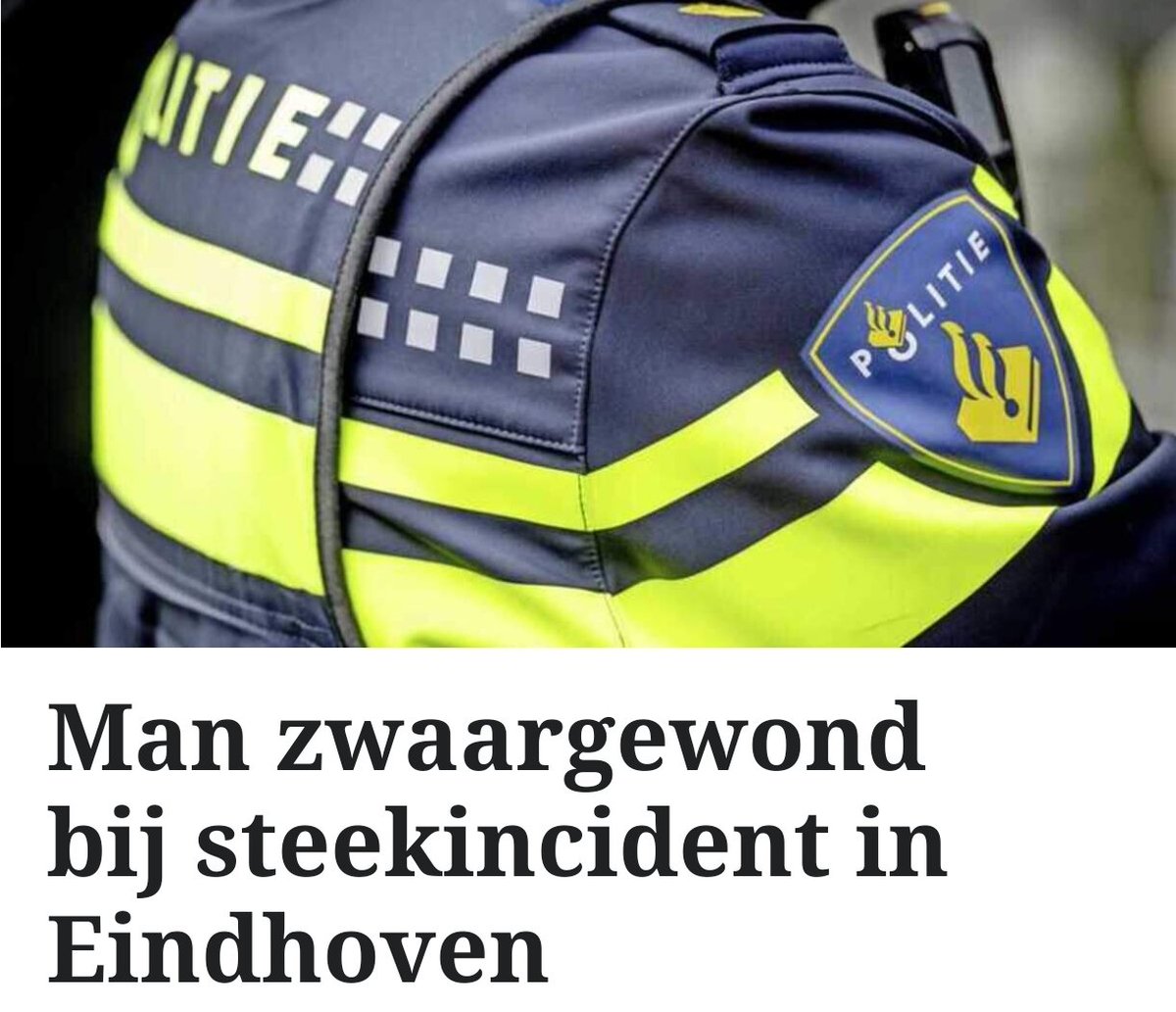 Zwaargewonde bij steekincident in Eindhoven