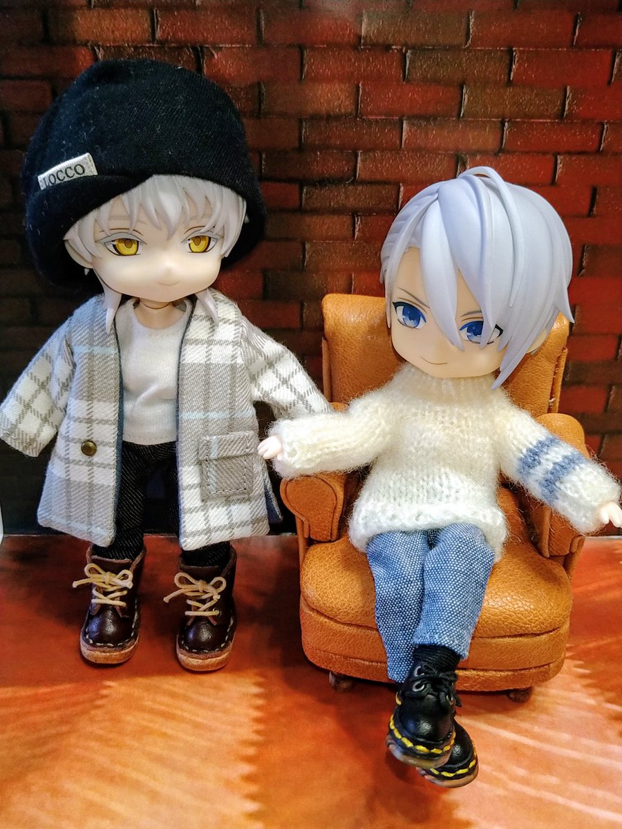 この前のインテの購入したものと長義(再販)お披露😆💕

鶴丸 アウター かぴさん<a href="/pppiiica/">かぴ</a>
大きめジャケット絶対似合うと思ってたけど正解👍️一緒に黒インナーも買えば良かった😫

長義 セーター こっとんさん <a href="/cotton0314/">こっとん🧶</a>
袖の二本線が長義っぽいなと笑
ふわふわセーター欲しかったのよ～😆