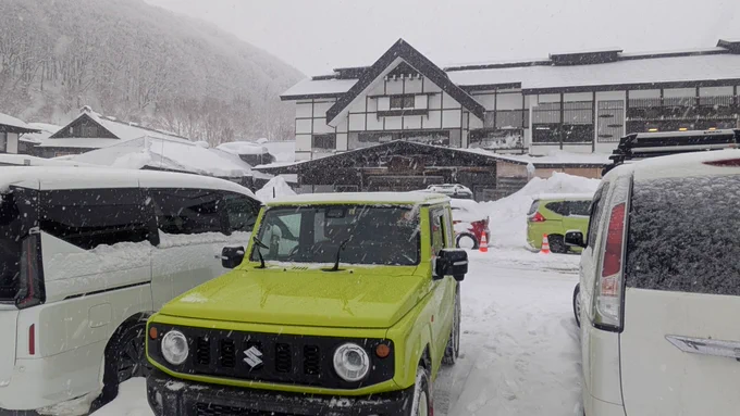 日本一の豪雪地、酸ヶ湯温泉に到着!