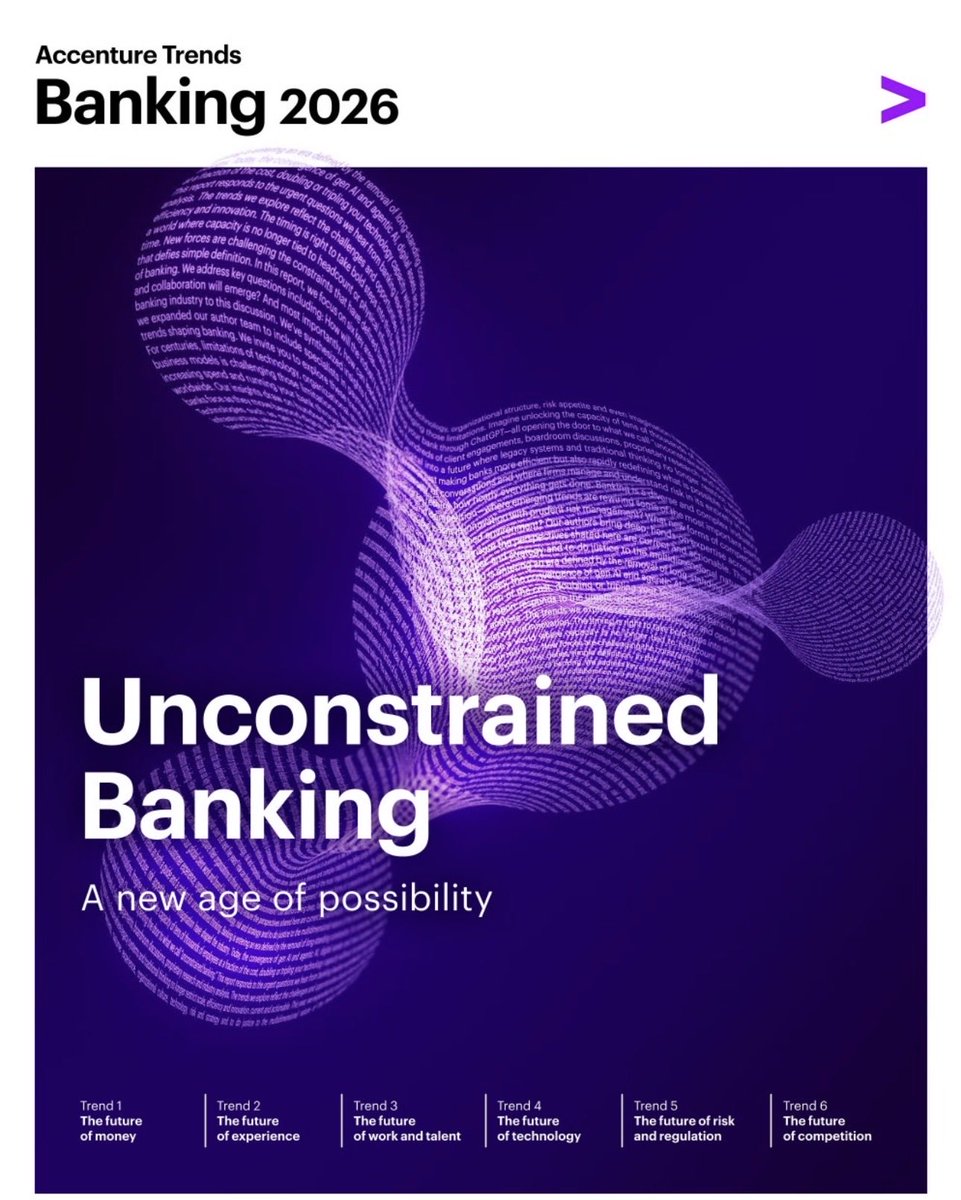 Top #banking trends for 2026-A new age of possibility- @Accenture  #digitalcurrency #money #cryptocurrency #bank #fintech #finser #payment  #diigitalpayment #regulation #regtech #GenAI #AI #AgenticAI @Damien_CABADI  @bamitav @mikeflache @Nicochan33 ...