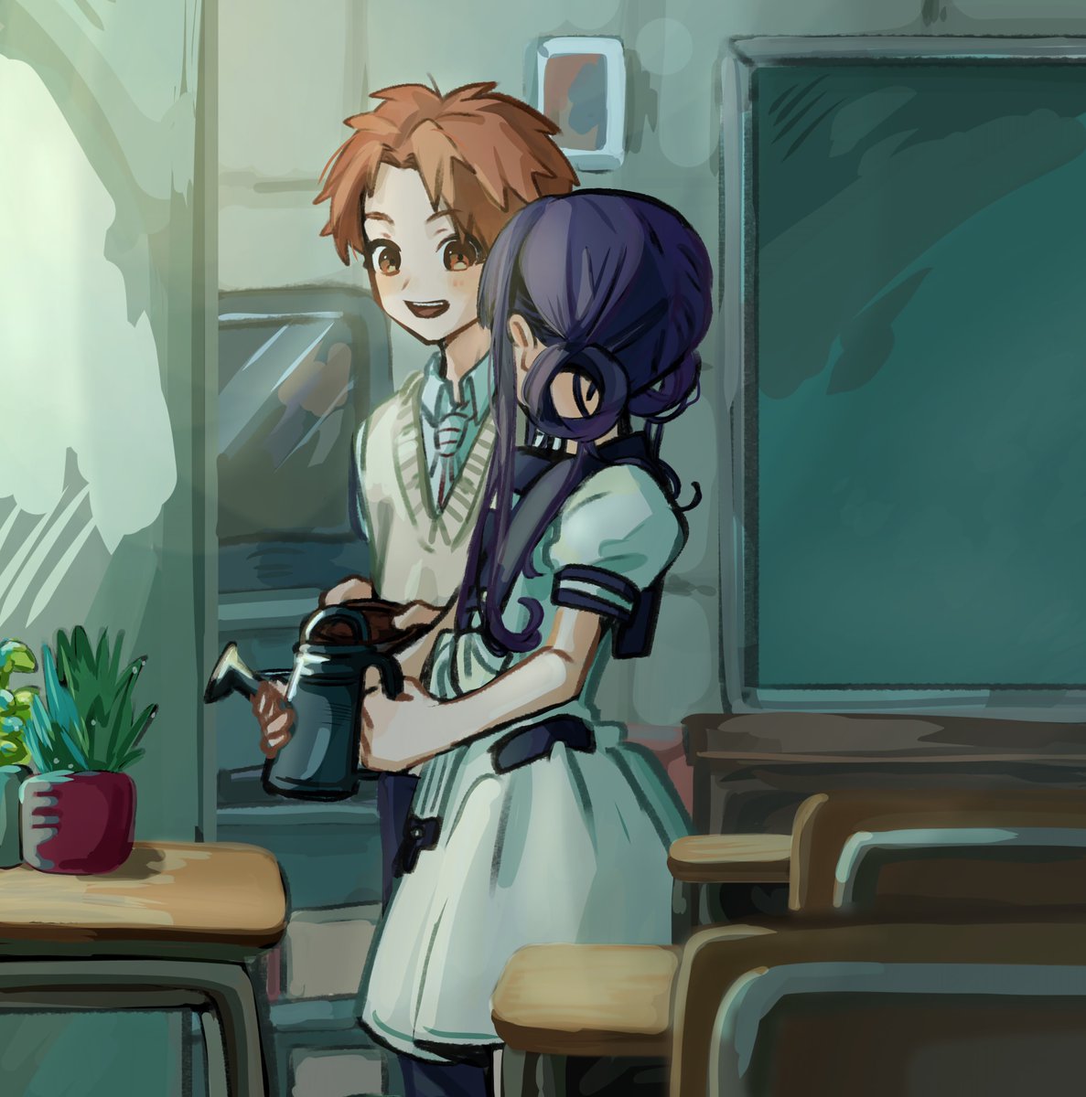 daison74's tweet image. 朝のちょっとした時間　
#地縛少年花子くん