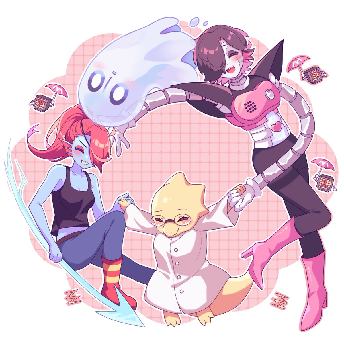 #undertale
#undyne #alphys #mettaton #napstablook