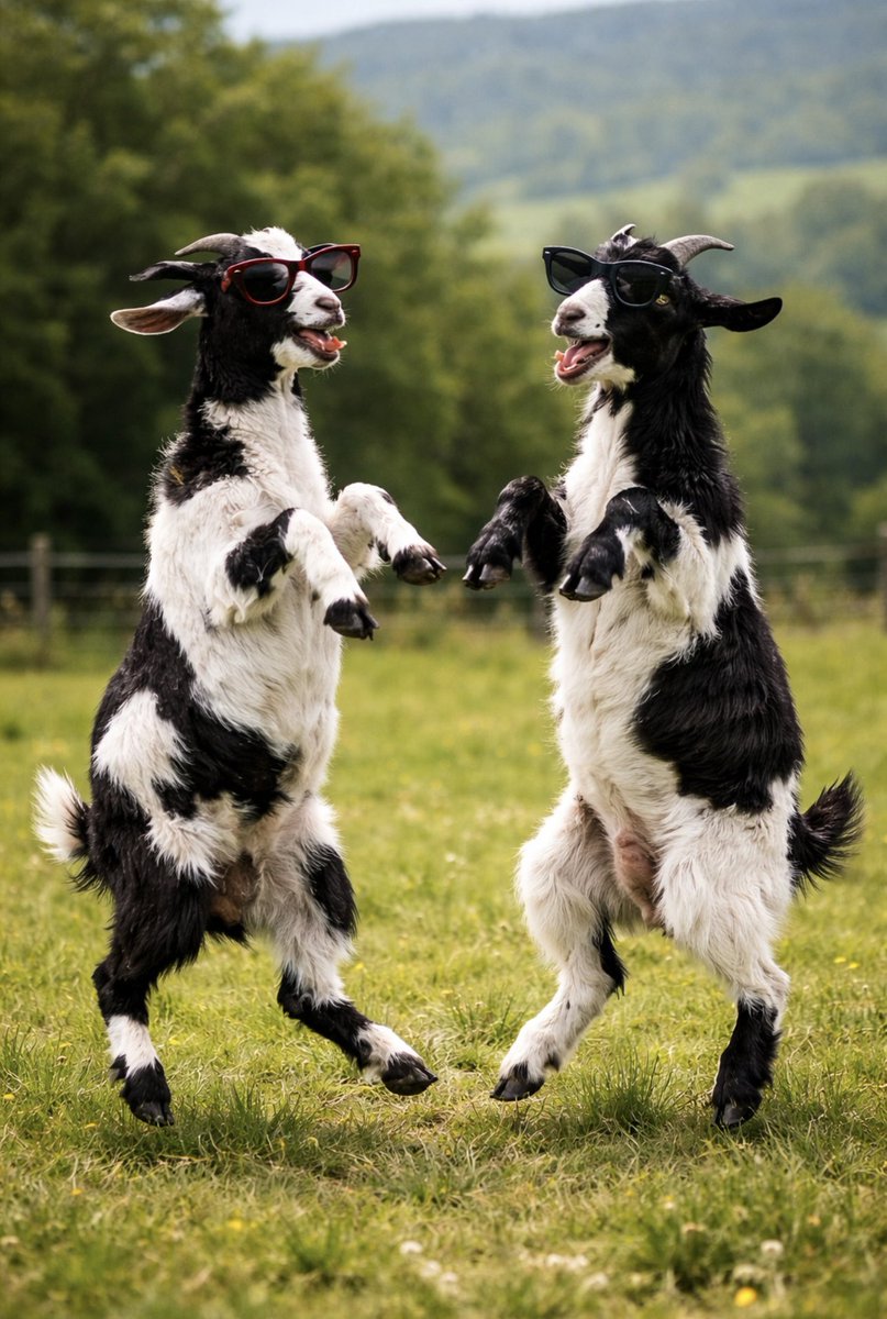 ShamsherSLive's tweet photo. नाचते बकरे! स्टाइल मारते बकरे! #Bakre #Goat https://t.co/DE0W2I95BD