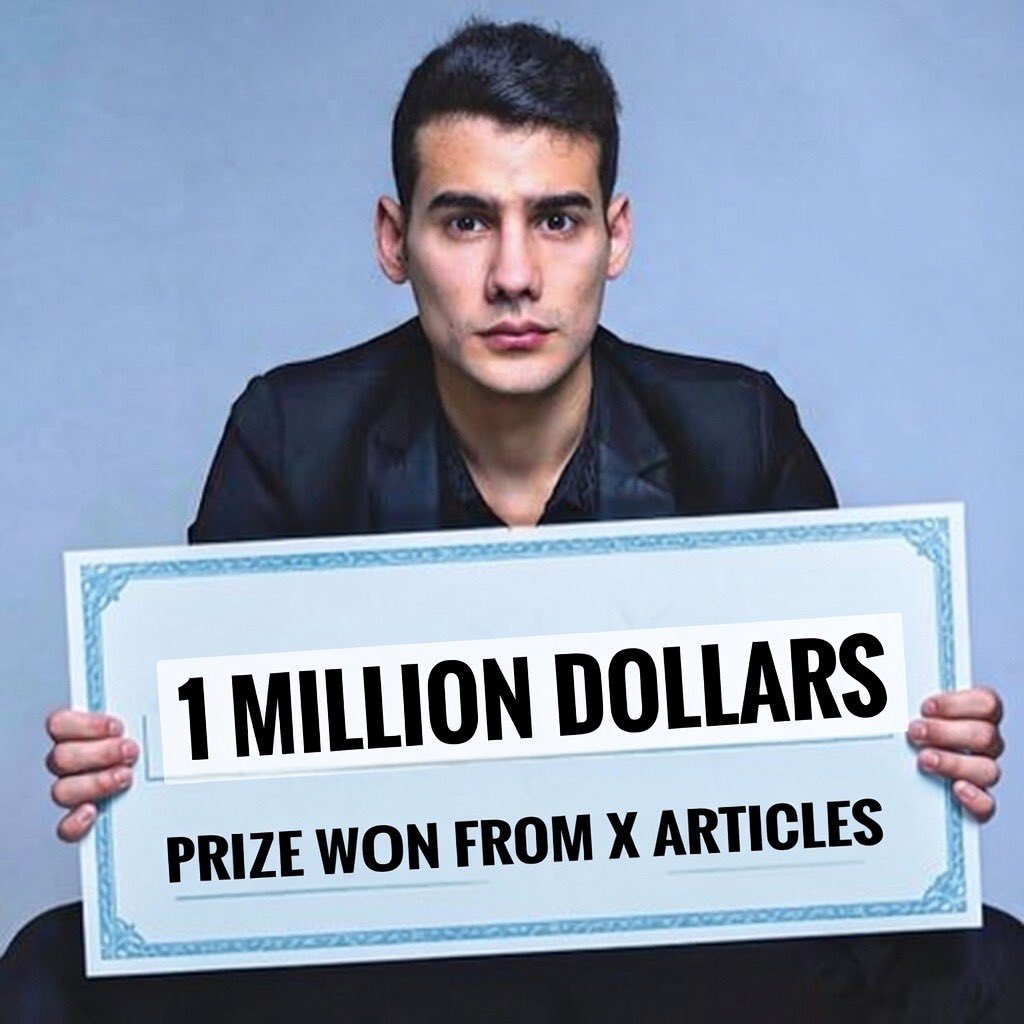 X: $1 million for the best article in the next two weeks (US only). Mario  Nawfal in two weeks: thanks for playing. Hey @Polymarket @Kalshi , can I  make some predictions?