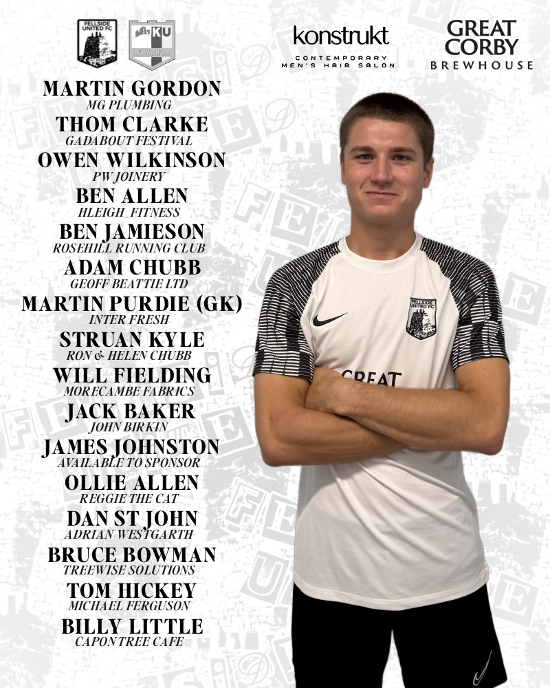 Fellside_United's tweet photo. ππππππππ πππππ π¨
Our squad for today's game:
β«οΈβͺοΈ
#UNITED #FELLSIDE https://t.co/JzUQ9tBPLT