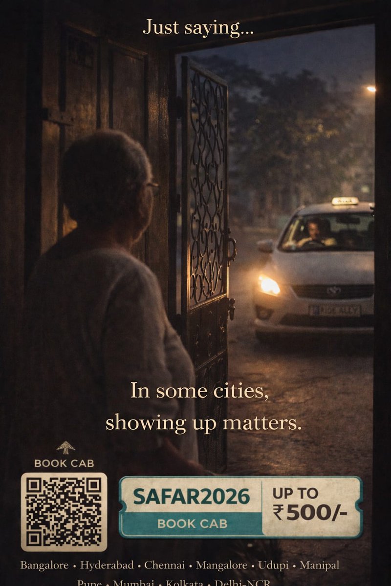 In some cities, showing up matters

Promises don’t mean much if they don’t arrive.

In cities where responsibility matters,
showing up is everything.

🚕 Ride with confidence. Ride with RideAlly.
🎟️ SAFAR2026 | Up to ₹500 OFF
📲 Book now: rideally.com/apps