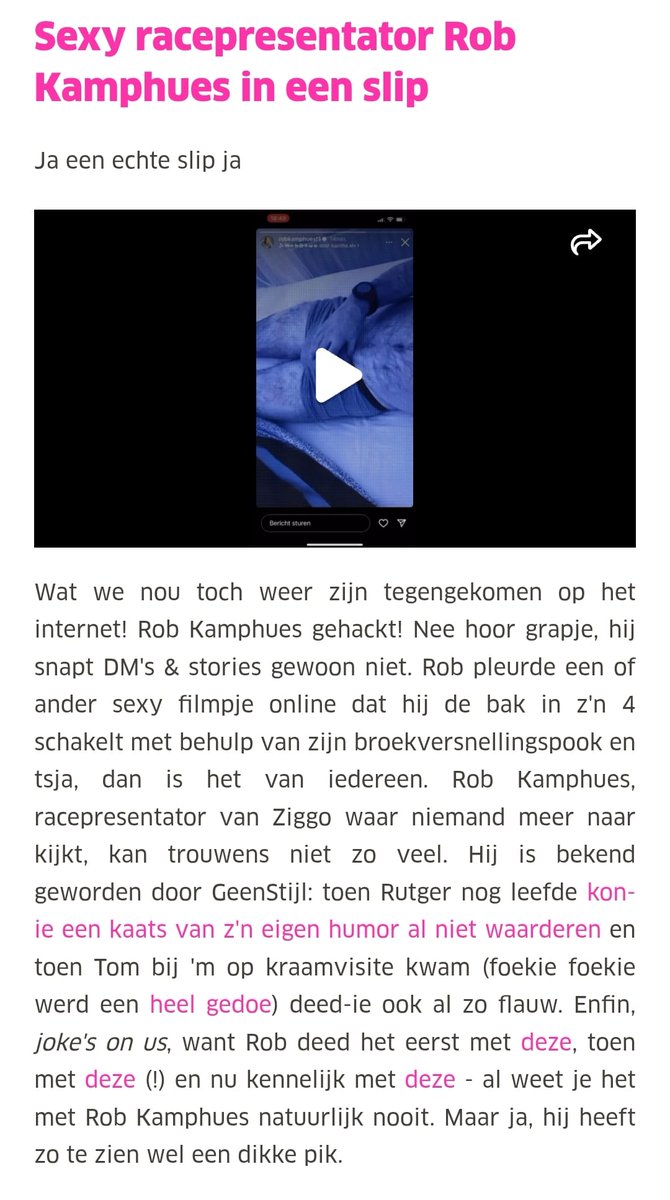Flick1_'s tweet image. Deze pornoboomer werkt bij u beste @viaplaysportnl #viaplay

Meneer kijkt openlijk neer op PVV'ers: vindt deze stemmers een zooitje dommerikken die je niet in je bedrijf wil hebben. 
zie meegestuurde link you tube youtu.be/td6zj3R_sXw?si…

En zie hier eens wat Rob Kamphues
