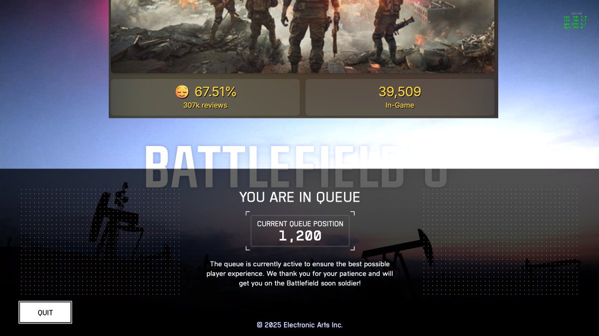 Wow EA really reduced server capacity to a minimum
#battlefield6 #bf6