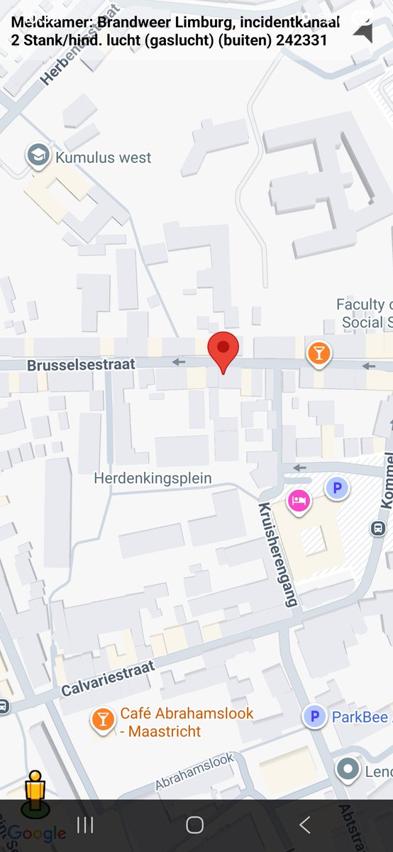 Gaslucht buiten in Maastricht