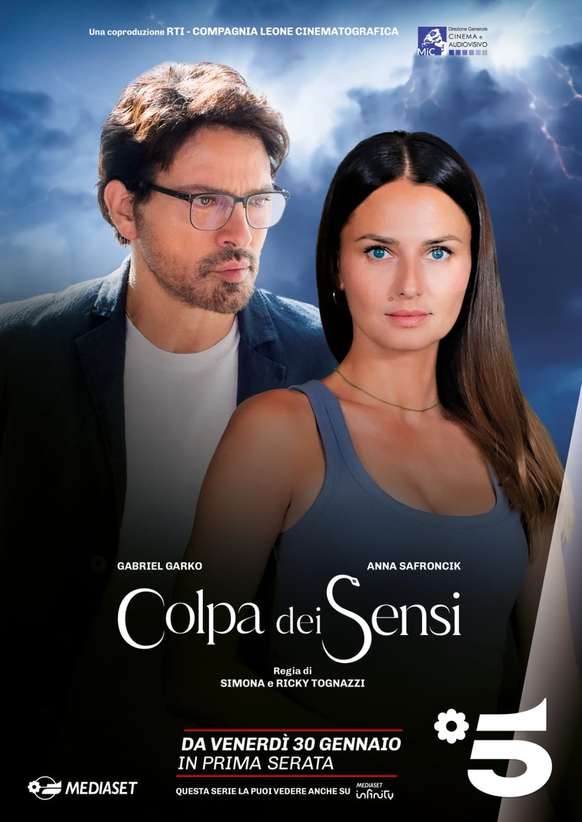 fictionmediaset's tweet photo. #ColpaDeiSensi, con #GabrielGarko e #AnnaSafroncik, una storia di passioni, amori e verità nascoste🔥

Pronti per farci travolgere?🌪😉
Da venerdi 30 in prima serata su #Canale5 e in streaming su #MediasetInfinity

🎬 #SimonaIzzo e #RickyTognazzi

@CompagniaLeone #FictionMediaset @QuiMediaset_it @MedInfinityIT
