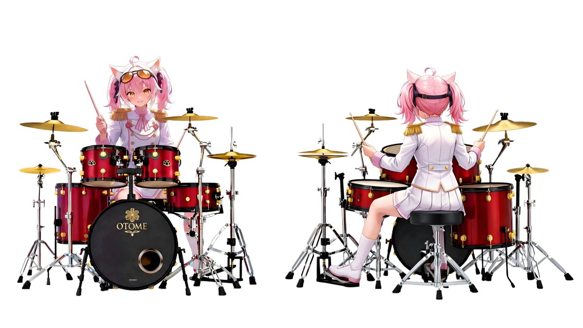 天ロックフェス用のドラムが完成！ バスドラ正面に穴を追加しました