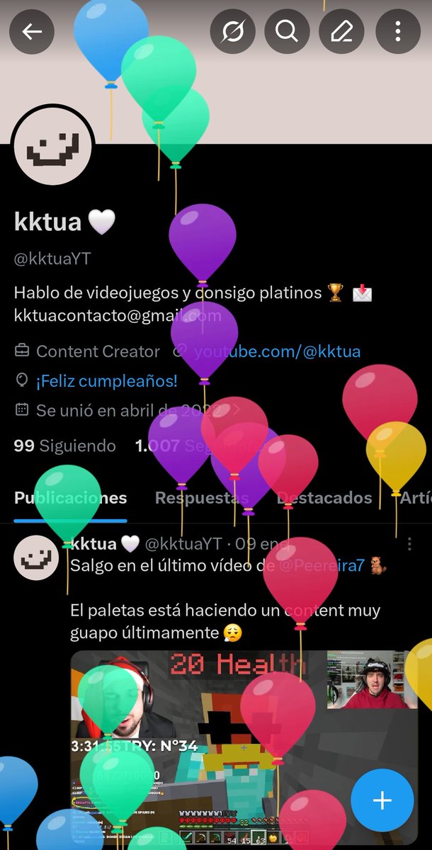 Hay globos en mi perfil 🫡🎈