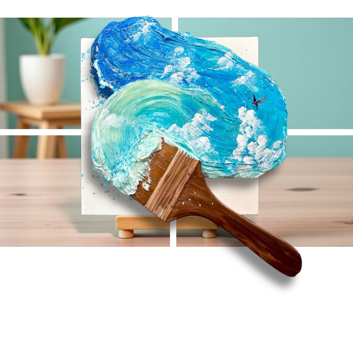 Haru様オーダー　テクスチャーアート 花時 - Haru Atelier