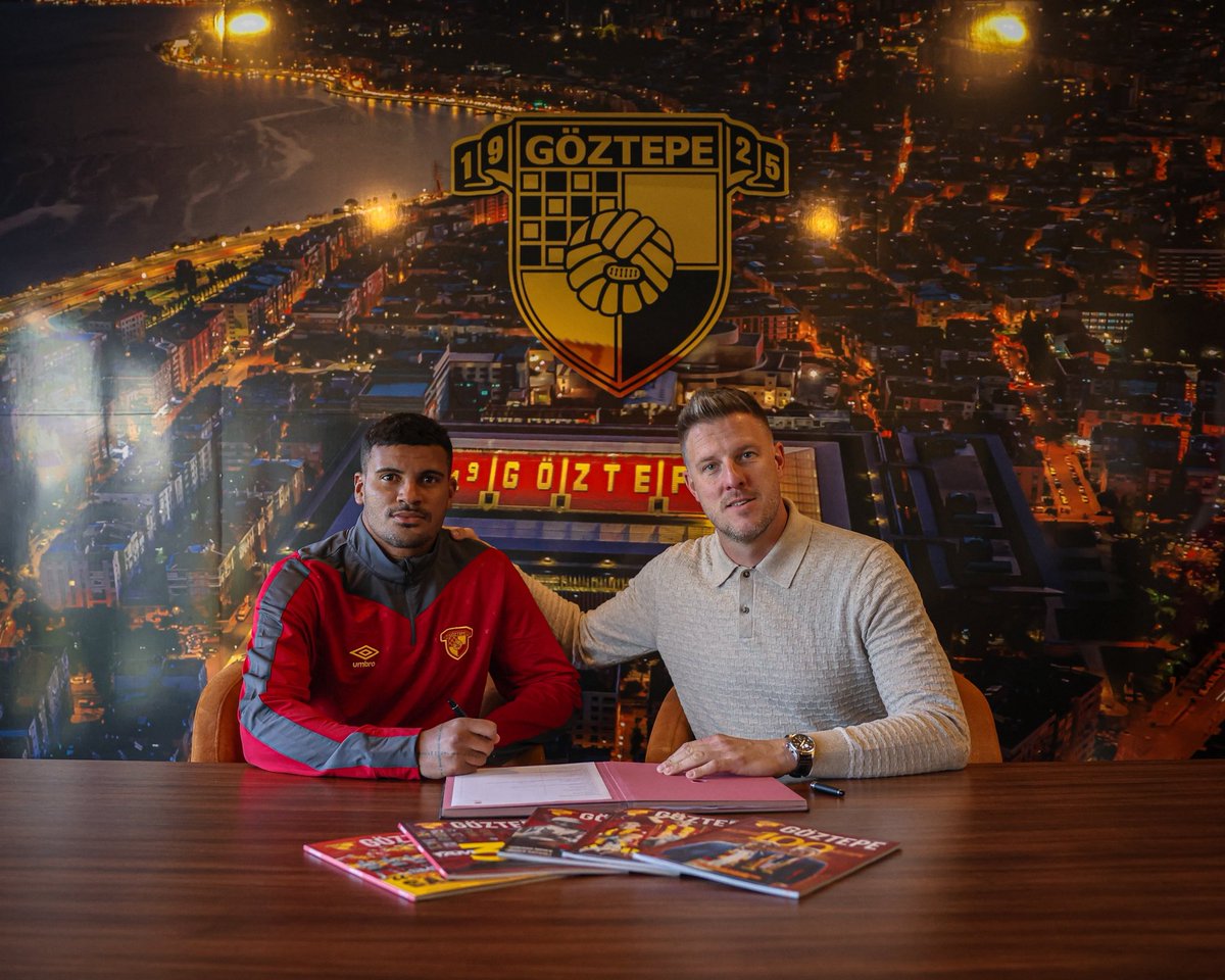 Goztepe's tweet image. Jeferson Marinho dos Santos, kendisini 1 yıl kulüp opsiyonlu 2,5 + 1 yıllığına sarı-kırmızılı renklerimize bağlayan sözleşmeye imza attı.

Sportif Direktörümüz Ivan Mance, transferle ilgili değerlendirmelerde bulundu:

“Jeh, şu ana kadar sahip olmadığımız bazı özellikleri…