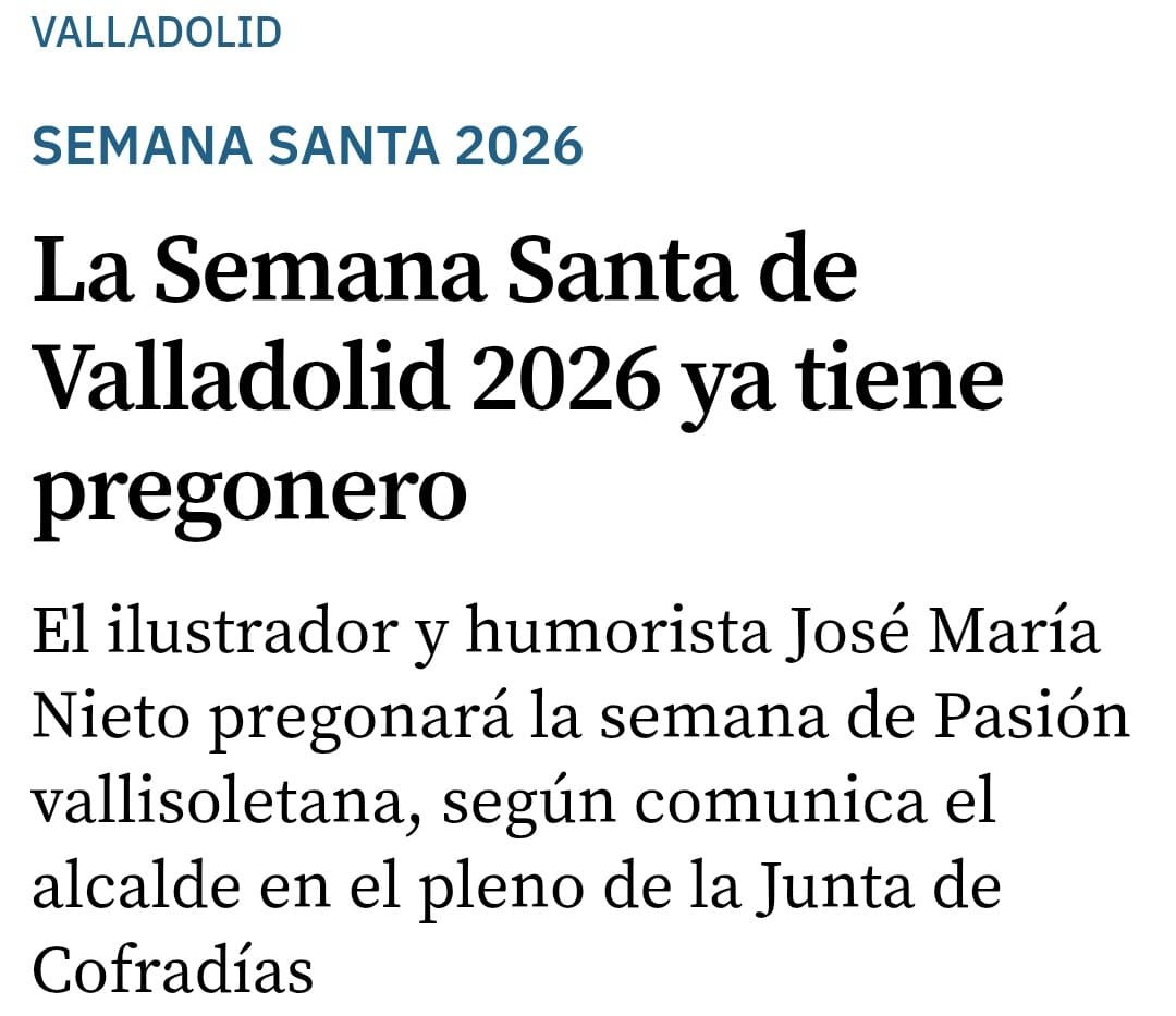 Pregonero #SemanaSanta #SSVLL