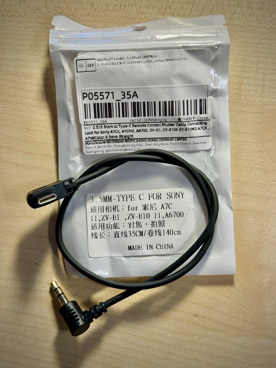 xipteras's tweet photo. WOW! 🤩  #SonyAlpha 📸🏆

These USB-C remote cords work perfectly with the new Sony A7V and the Sony A7CR. 

Watch 👇🤩