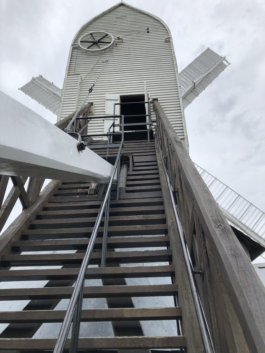 graysing's tweet image. A Sussex windmill for #StaircaseSaturday