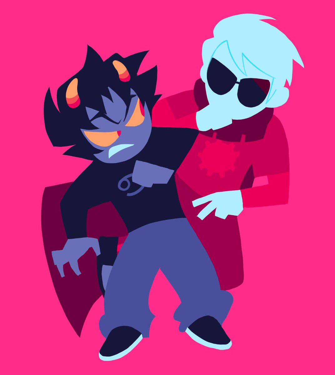 Essti57's tweet image. #homestuck #karkat #dave #davekat