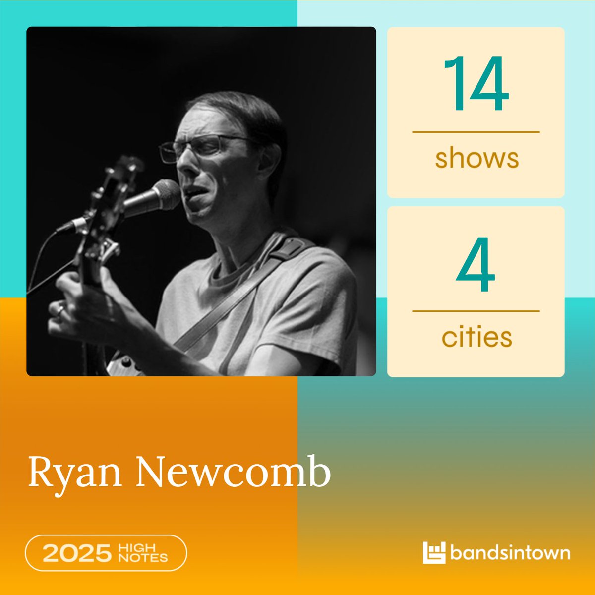 2025 was certainly full of high notes getting to play so many live shows sharing my stories and songs. And nothing beat playing shows with The Usuals! Check out my upcoming dates and keep an eye out for more as the year rolls on! ryannewcombmusic.com