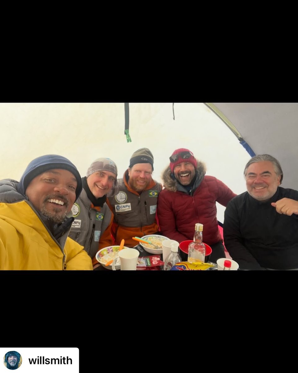 WillSmith2real's tweet photo. Criosfera 1 is one of the most remote outposts in the world and certainly the coldest, but my memories with those incredible Brazilian scientists are some of the warmest from my travels. 

Obrigado Heitor and the @missaocrios team! https://t.co/eX1hWasMtp