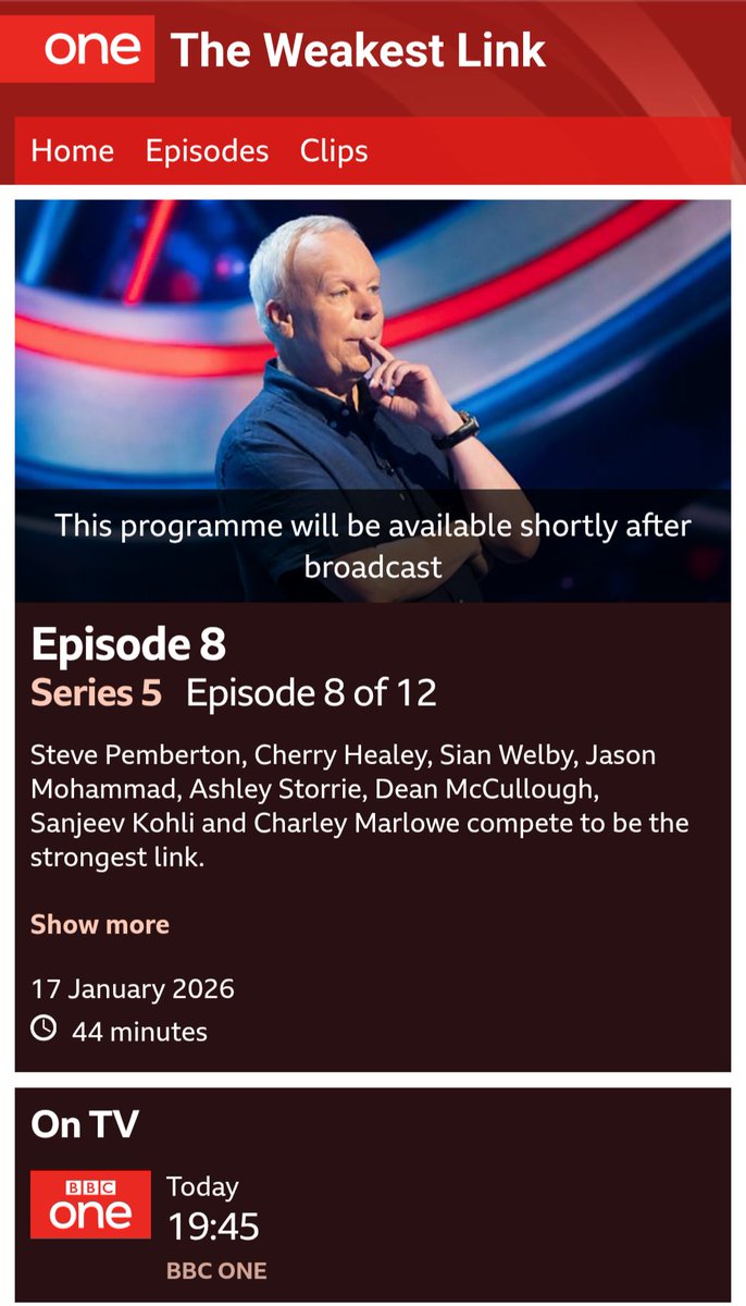 A heads-up that Steve will be on The Weakest Link tonight at 7.45pm BBC1

#StevePemberton #TheLeagueofGentlemen #InsideNo9