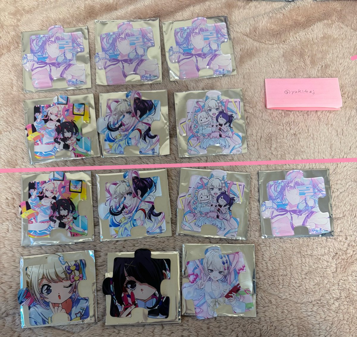 交換 / 譲渡 】 ニディガ展4 パズル型アクリルコースター アクリル