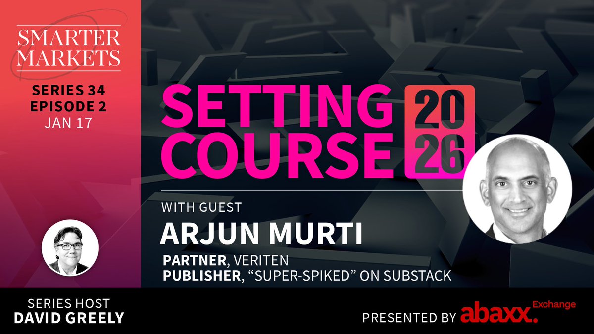 “For the first time in our lifetime, it’s not oil driving the energy super cycle, it’s power markets.”

<a href="/SuperSpiked/">arjun⚡️murti 3.0</a>'s <a href="/ArjunNMurti/">arjun⚡️murti</a> joins Setting Course to share the key themes he has his eye on for 2026 — including the electrical power super cycle.

smartermarkets.media/setting-course…