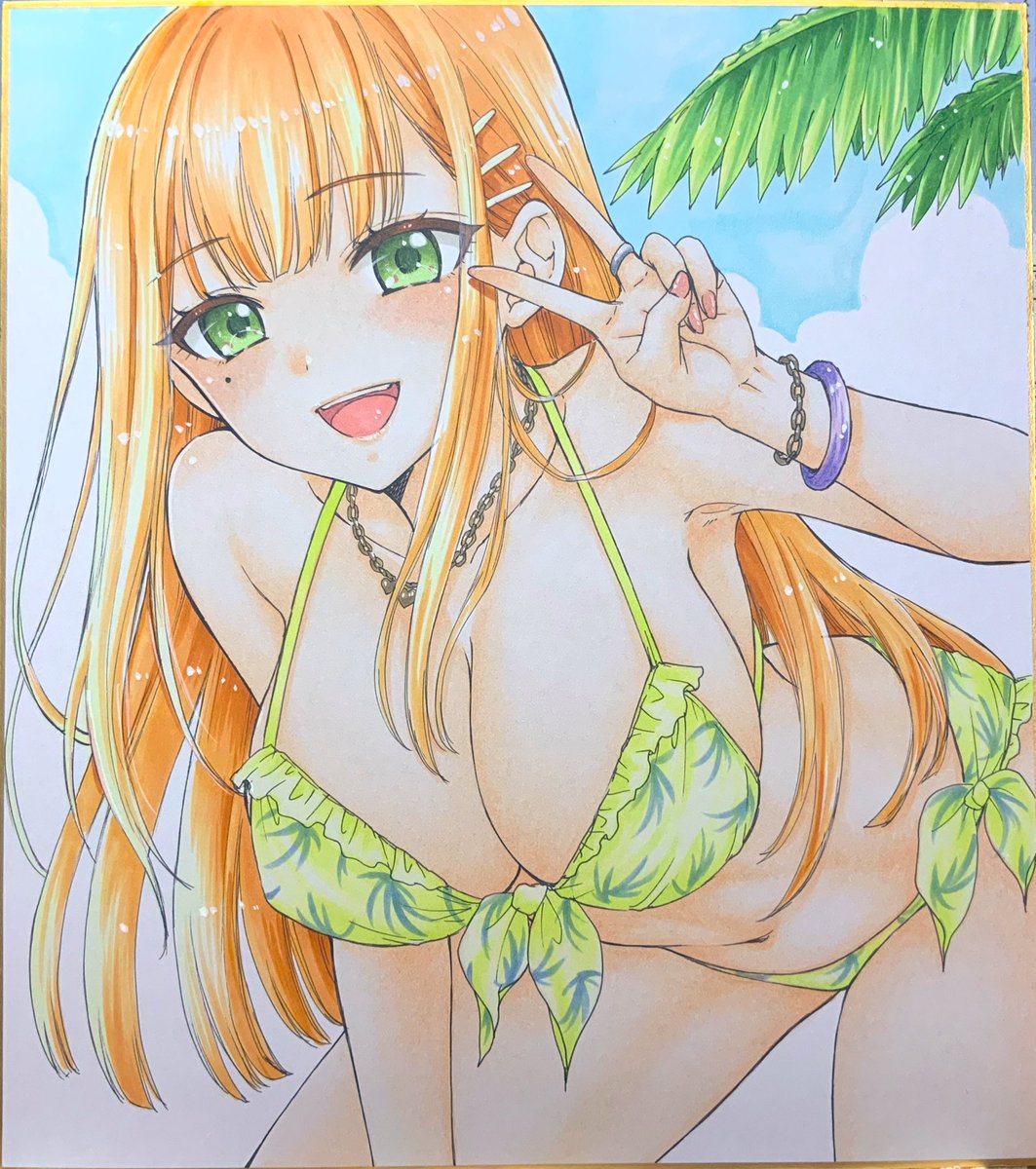 明日の色紙です✨
姫始めあいちゃん(大色紙)、水着清夏(大色紙)、ぶっかけフェルン(中色紙)の3枚です!
13時頃に頒布開始しますね❣️
(希望者多数いた場合は抽選になります🙏) 