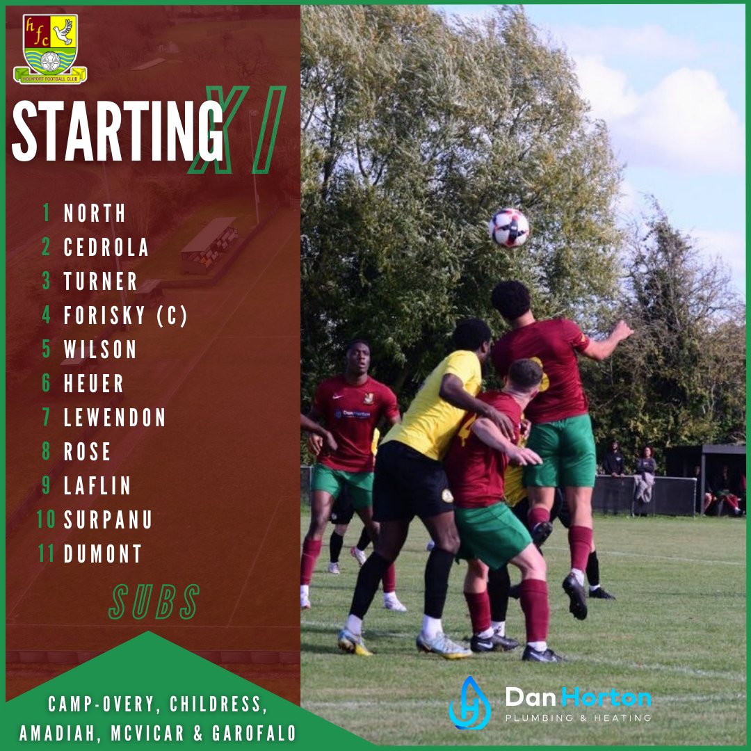 HolyportFC's tweet image. #HolyportFC line up for today's @comcofl against @fc_hilltop  👀 

Our first home game since 13th December, and first  in 2026!

♥️💚
#uptheport #step5 #newera #lineup #starting11 #howdens #jpjhphotography #danhorton
