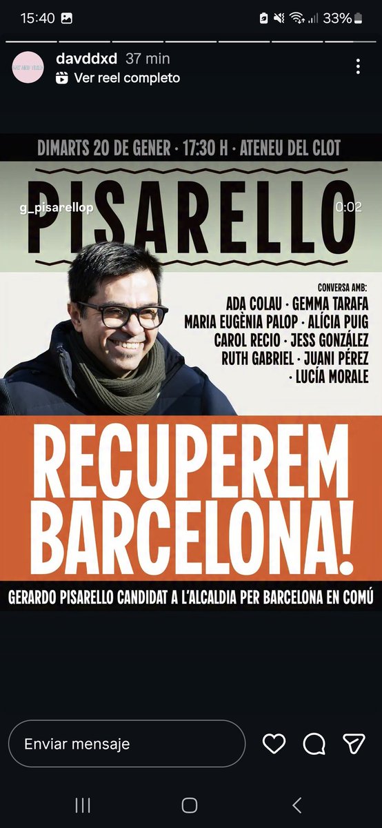 El millor candidat amb el millor equip ❤️🏡

➡️ Dimarts 20 de gener a les 17.30h a l'Ateneu del Clot 👨‍👩‍👧‍👧🫂