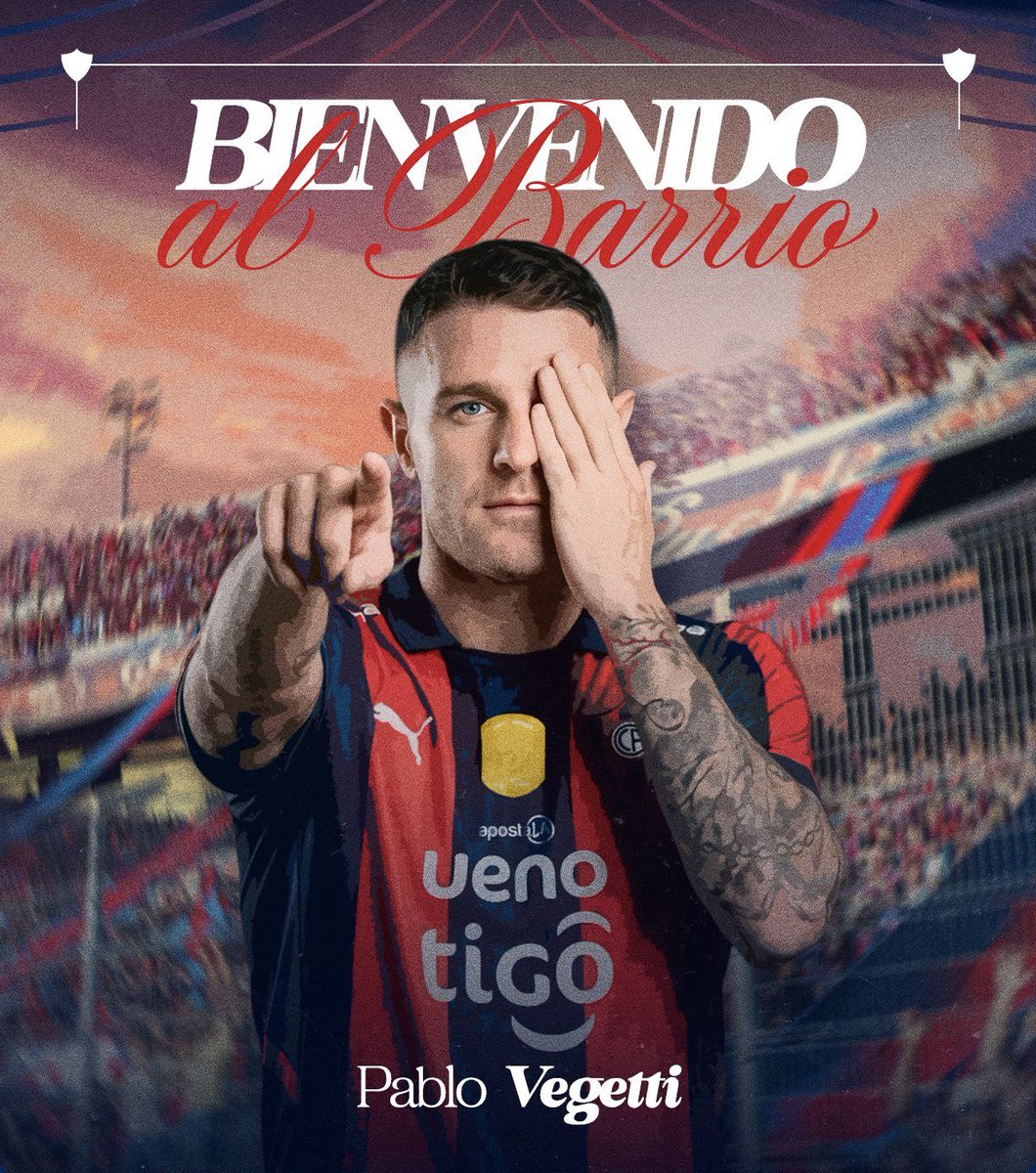 OFICIAL! Vegetti deixa o Vasco e é anunciado como novo reforço do Cerro Porteño, do Paraguai.

📸 Cerro Porteño